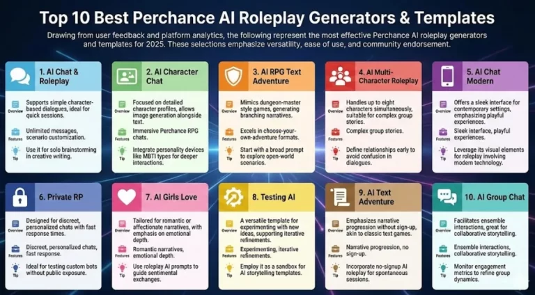 Top 10 Best Perchance AI Roleplay Generators & Templates for Immersive Storytelling