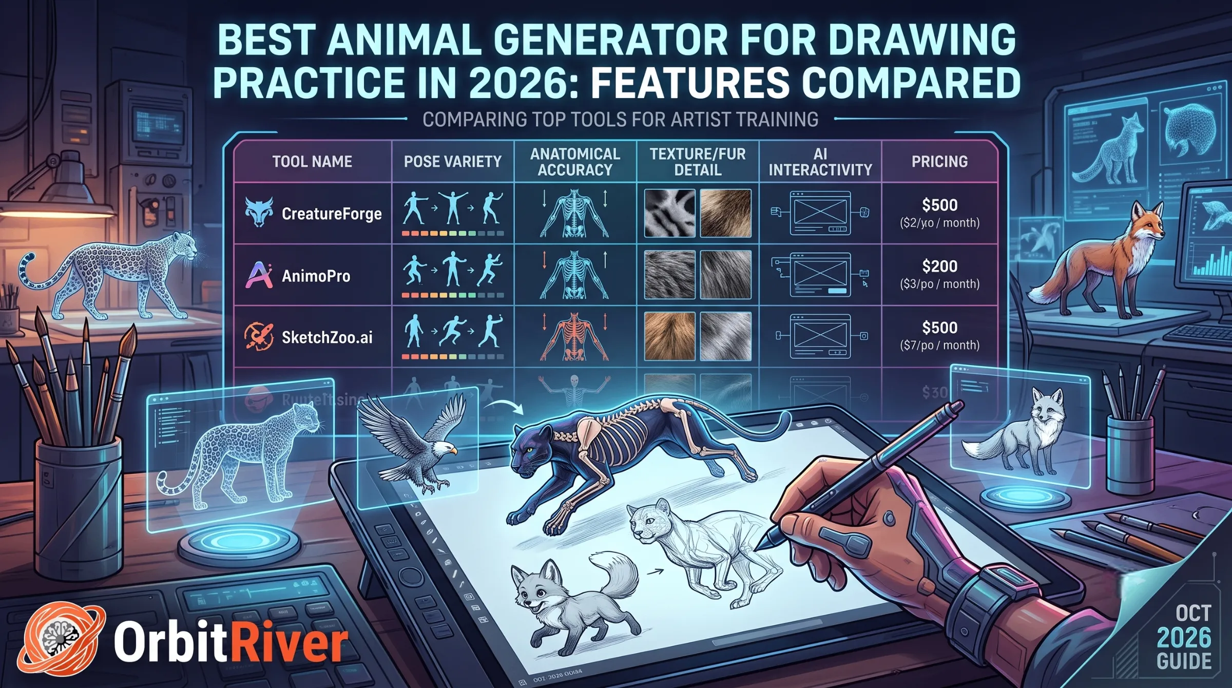 Best Animal Generator for Drawing Practice in 2026: Features Compared