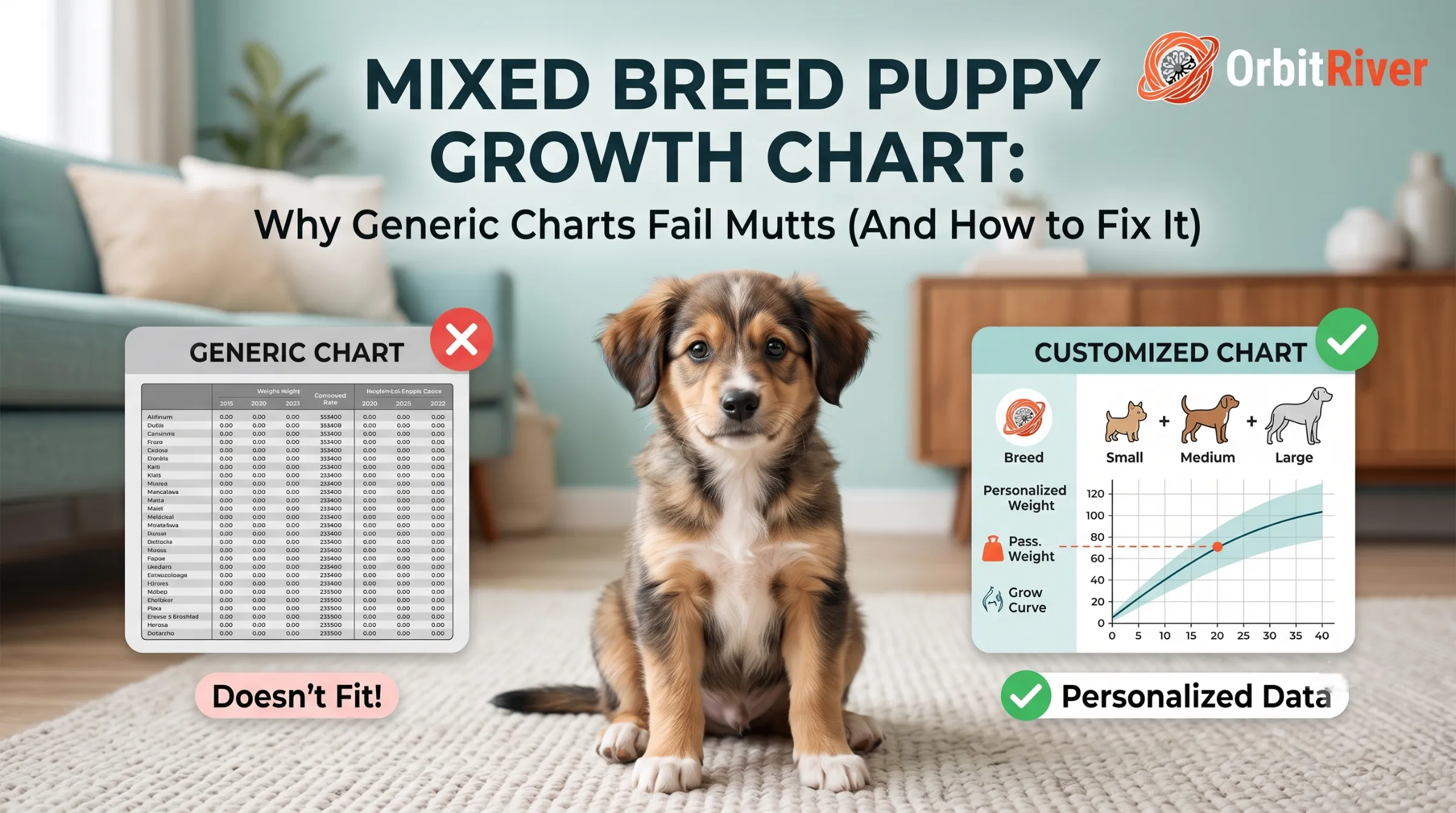 Mixed Breed Puppy Growth Chart: Why Generic Charts Fail Mutts (And How to Fix It)